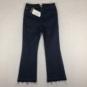 CLOSED Jeans Womens 32‎ Blue Boot Cut Dark Wash Hi Sun Denim Made in Italy NEW